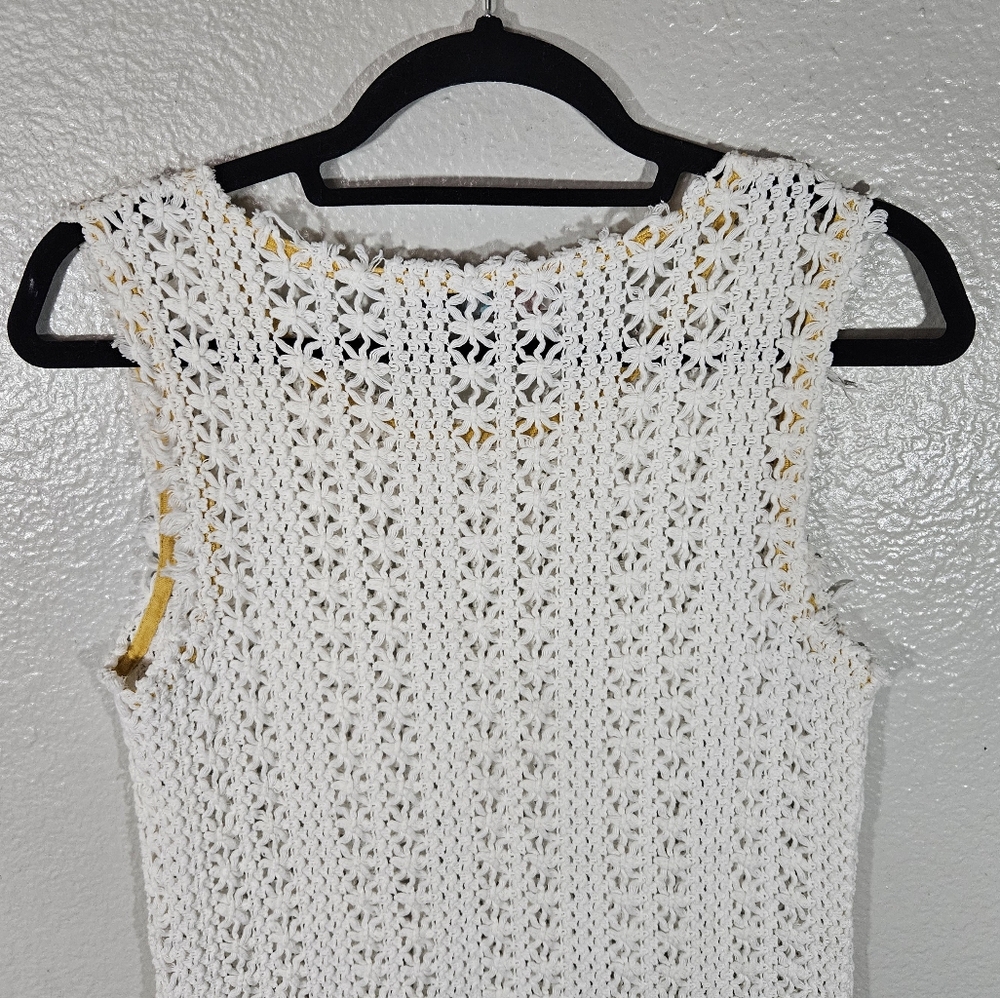 Free People Beach Thrifty Eyes Crochet Mini Dress Size S - Picture 8 of 12